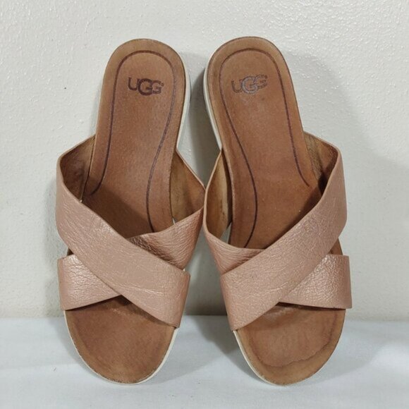 🌺 Bundle Only 🌺 UGG Bronze Leather Sandals - 8.5 - Picture 2 of 4
